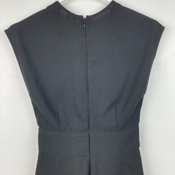 ASOS Surplice Black Romper with Sash Tie Belt   Size 2 - Picture 4 of 11